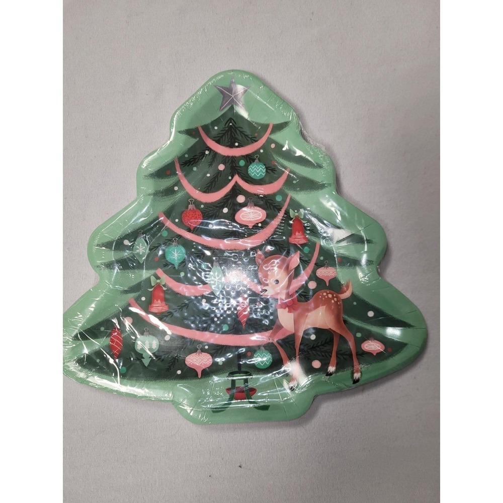 Place & Time Holiday Entertaining Tree/Rudolph Paper Plates 8Ct;‎ 2pkgs; 7$ea
